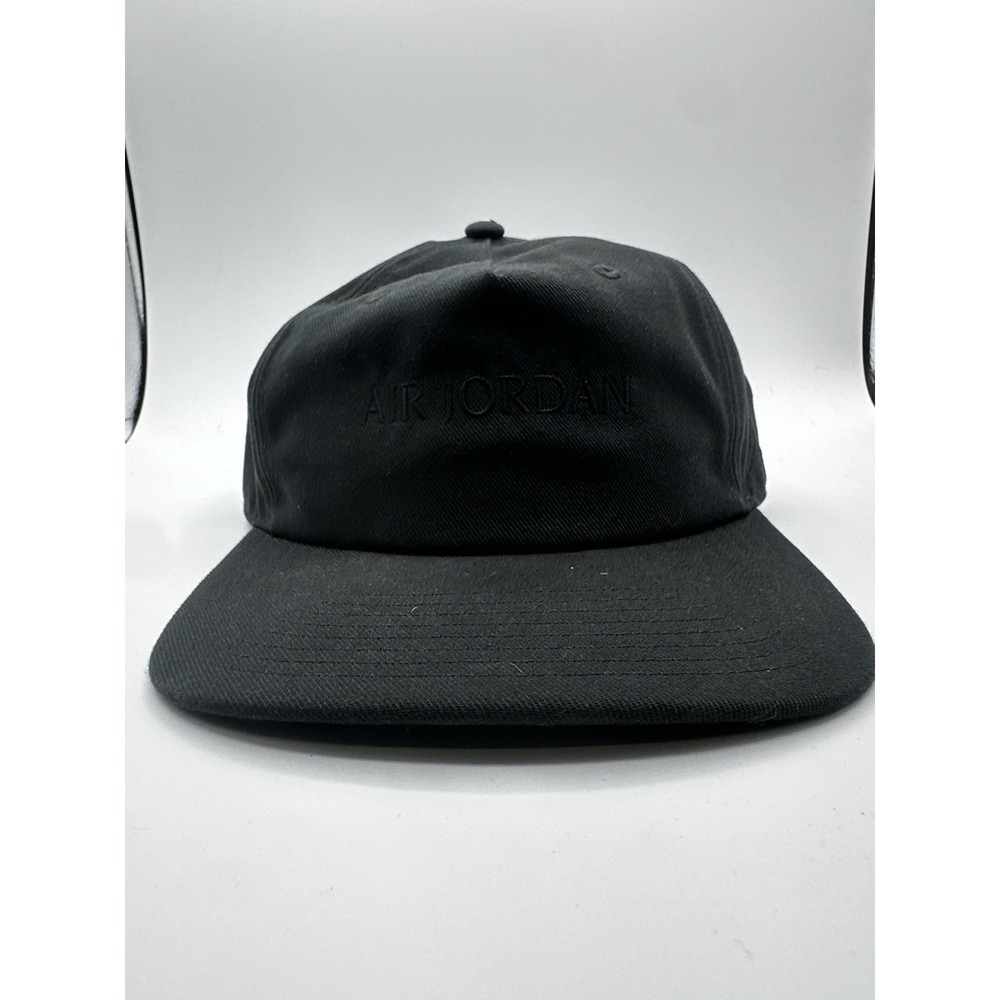 Air Jordan Hat Black Adjustable Strapback Cap Small / Medium‎ Tonal Logo
